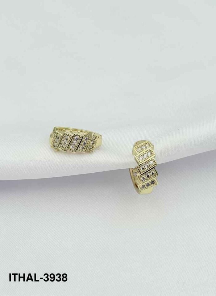 14K Kaplama Zirkon Küpe // ITHAL-3938