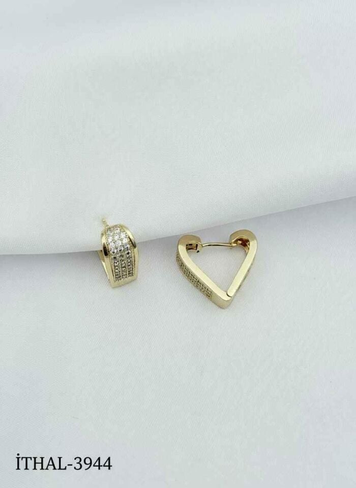 14K Kaplama Zirkon Küpe // ITHAL-3944