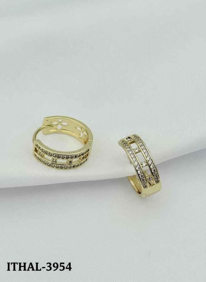 14K Kaplama Zirkon Küpe // ITHAL-3954