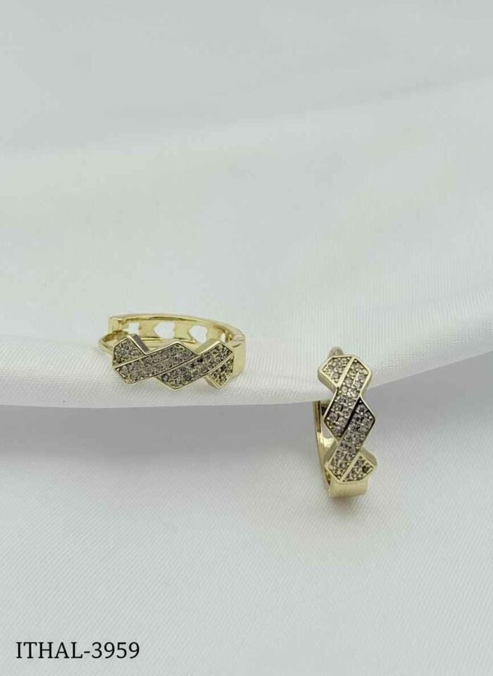 14K Kaplama Zirkon Küpe // ITHAL-3959