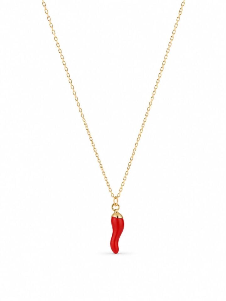 Çelik Biber Kolye 45 cm //// KOLYE-7636