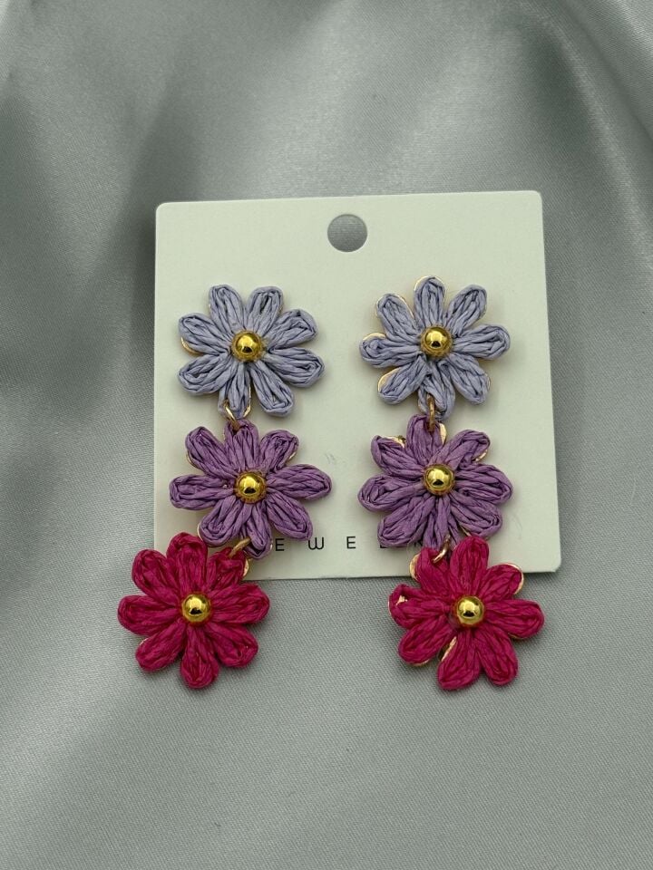 Renkli Yaz Küpeleri // KÜPE-3422