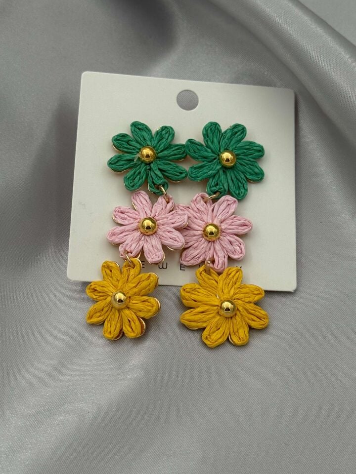 Renkli Yaz Küpeleri // KÜPE-3426