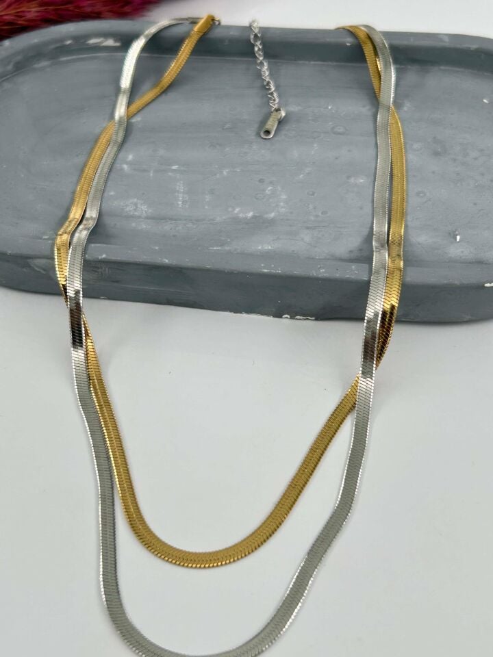 Çelik Kolye 45cm // KOLYE-4629