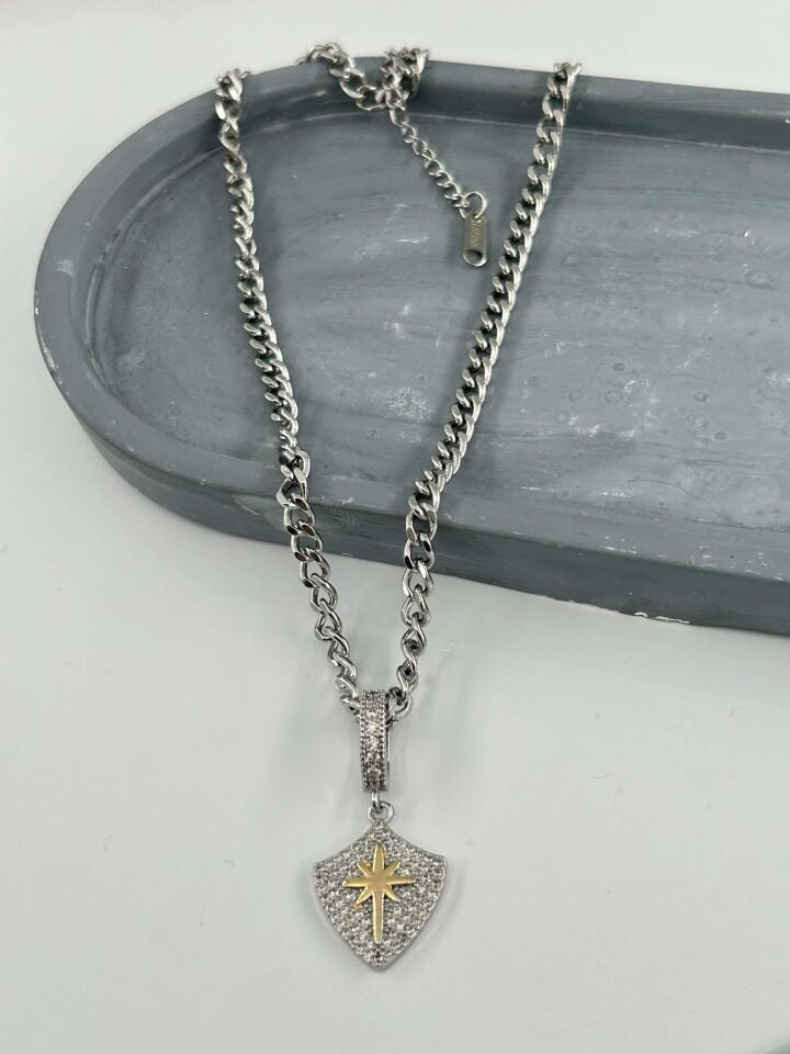 Çelik Kolye 45cm // KOLYE-4641