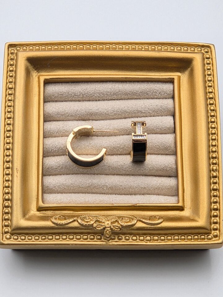 Zirkon Taşlı Rodyum Kaplama Küpe // ITHAL-3271