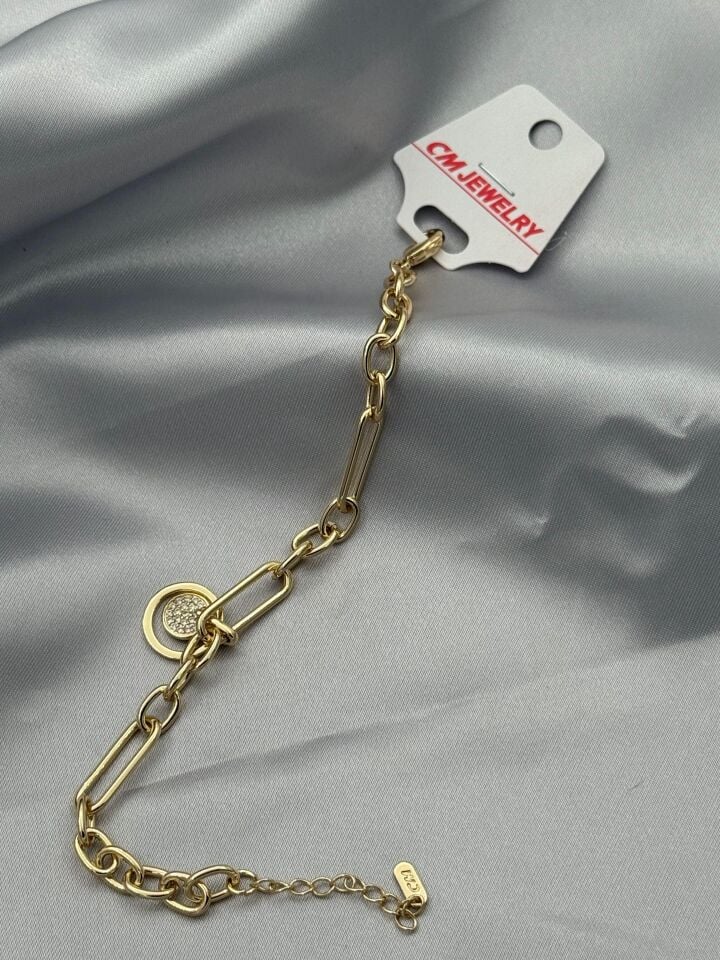 14K CM Bileklik // BILEK-5303