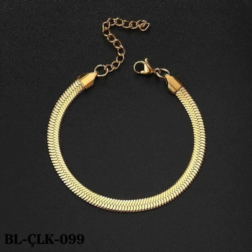 Çelik Gold İtalyan  Bileklik