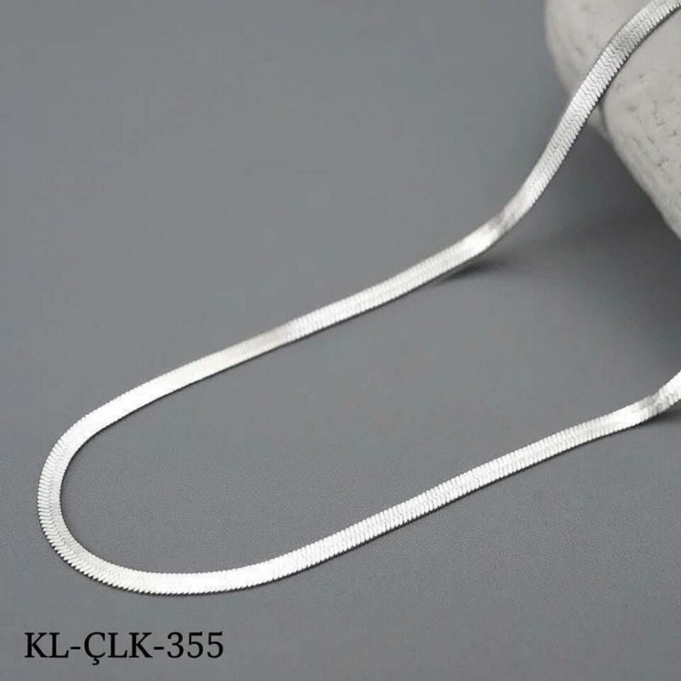 Çelik İtalyan Kolye Sılver 60 cm