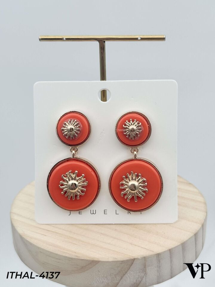 VIP Renkli Küpe // ITHAL-4137