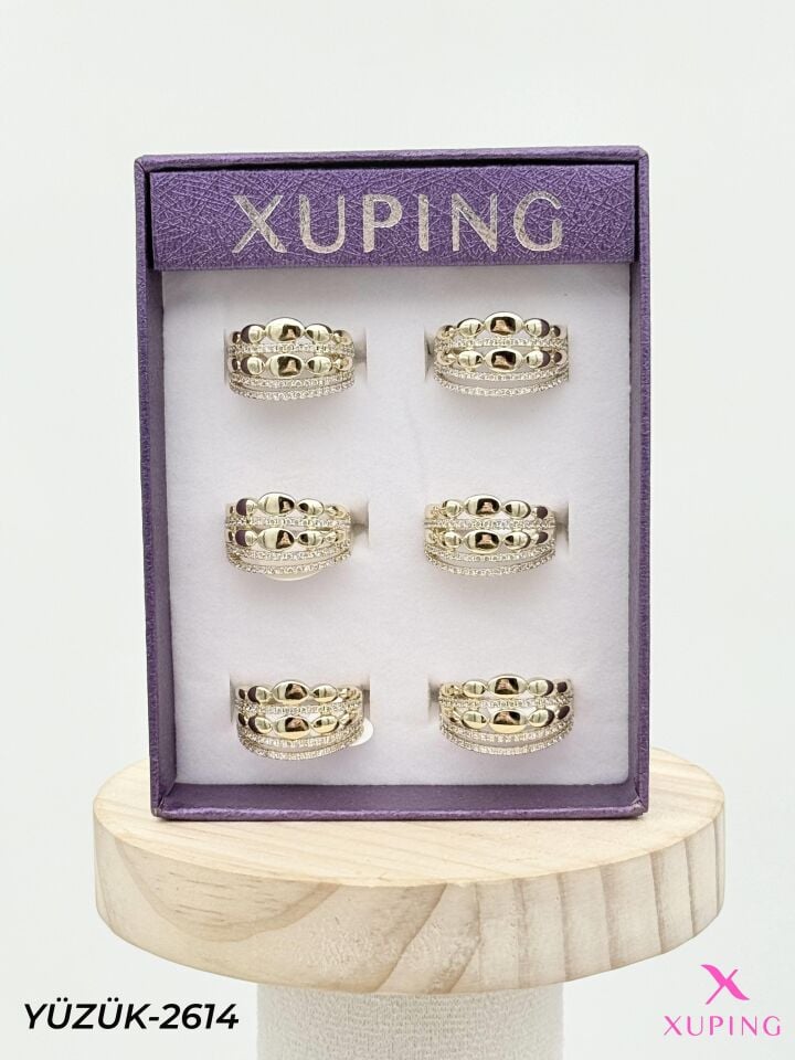 XUPING Yüzük (No:6,7,8) Yüzük (6'lı satılmaktadır) // YÜZÜK-2614