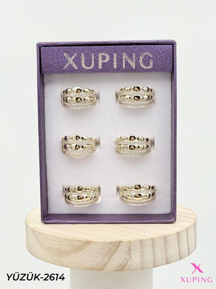 XUPING Yüzük (No:6,7,8) Yüzük (6'lı satılmaktadır) // YÜZÜK-2614