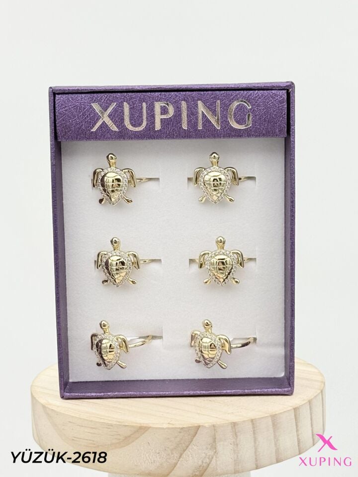 XUPING Yüzük (No:6,7,8) Yüzük (6'lı satılmaktadır) // YÜZÜK-2618