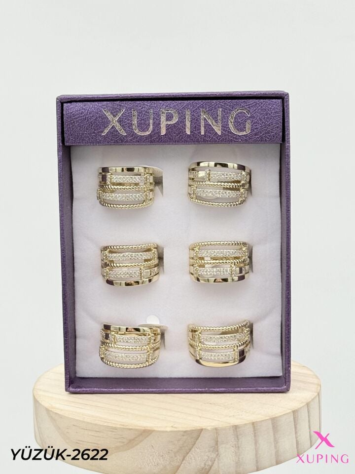 XUPING Yüzük (No:6,7,8) Yüzük (6'lı satılmaktadır) // YÜZÜK-2622