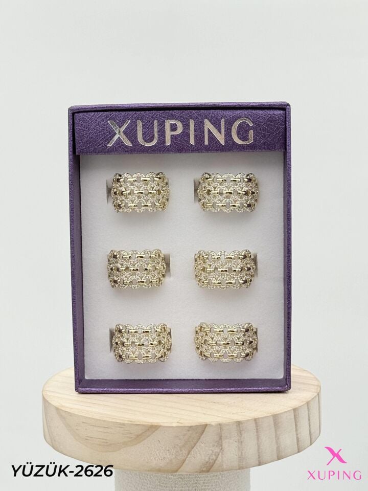 XUPING Yüzük (No:6,7,8) Yüzük (6'lı satılmaktadır) // YÜZÜK-2626