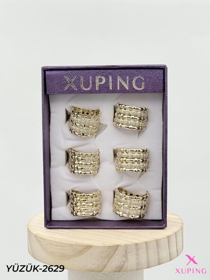 XUPING Yüzük (No:6,7,8) Yüzük (6'lı satılmaktadır) // YÜZÜK-2629