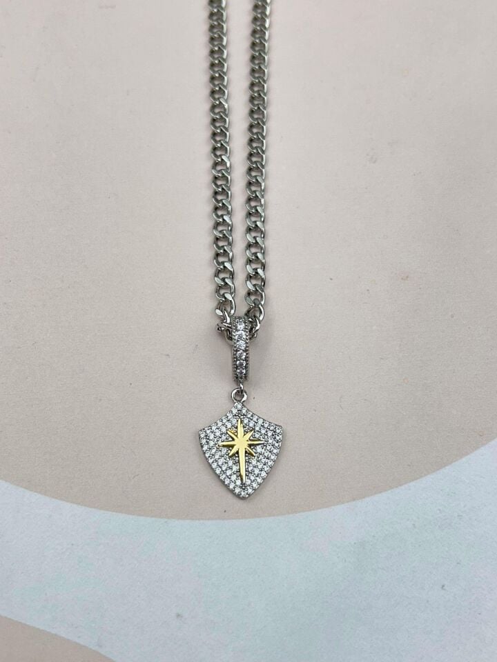 Çelik Kolye 45cm // KOLYE-3527