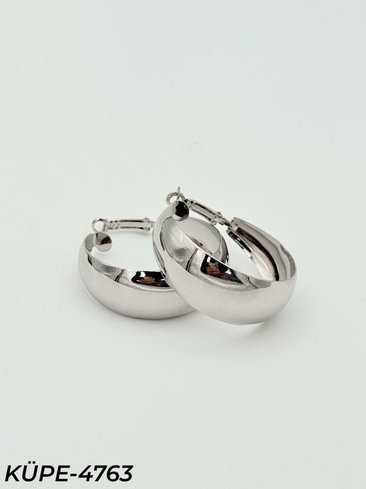 Çelik Halka Küpe 4cm // KÜPE-4763