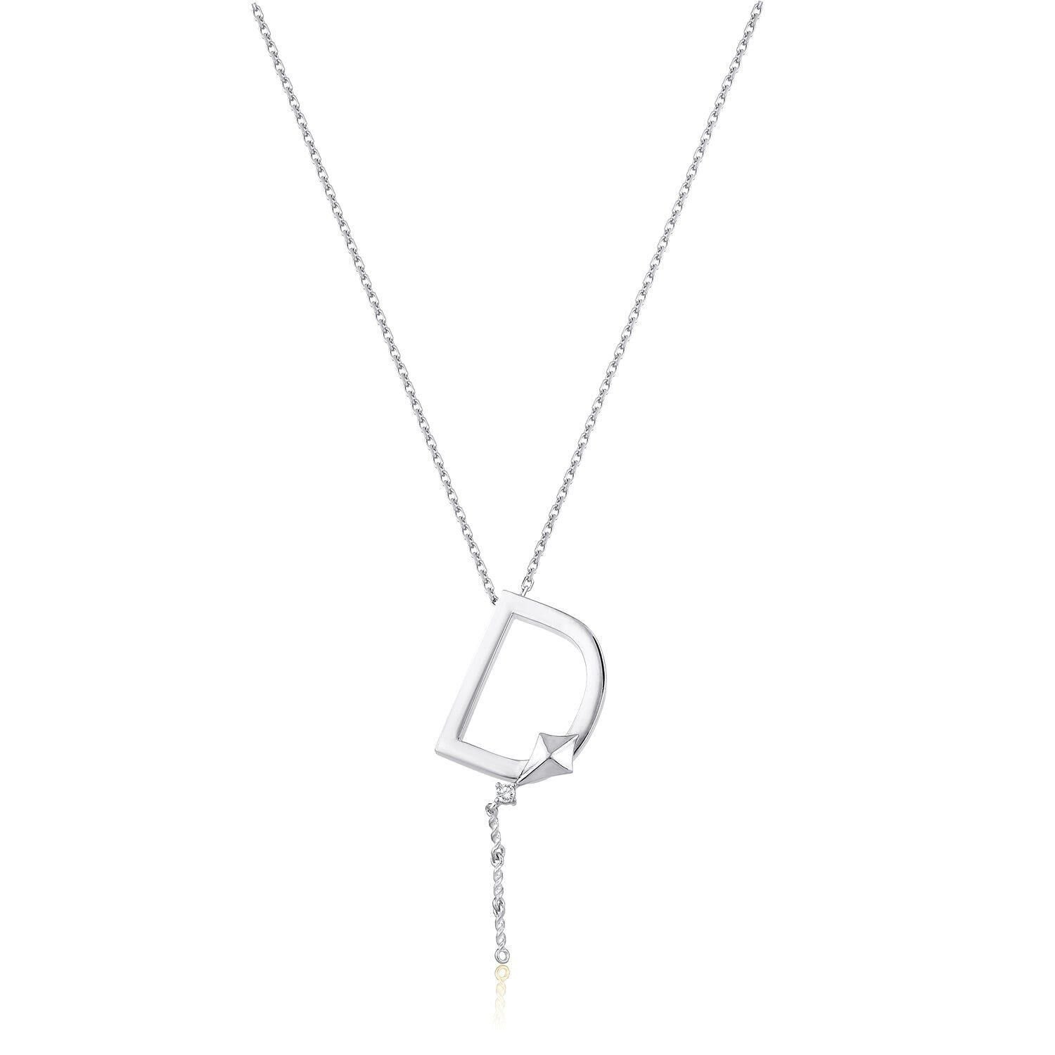 Çelik Gümüş Renk Alya Harf Kolye // KOLYE-5890