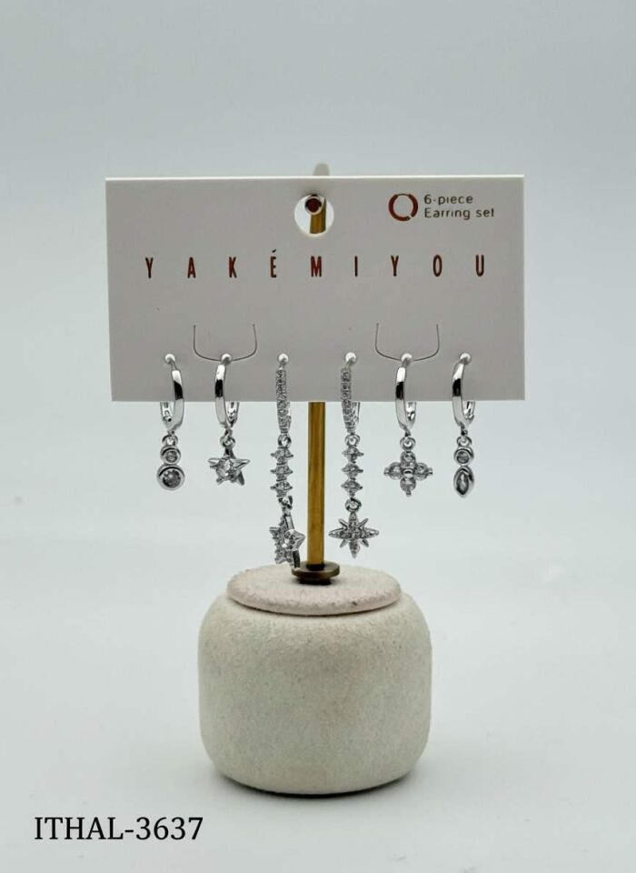 Zirkon Set Küpe // ITHAL-3637