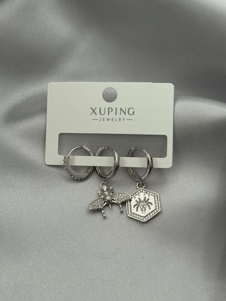 XUPING 3'lü Küpe // K-XU-1599