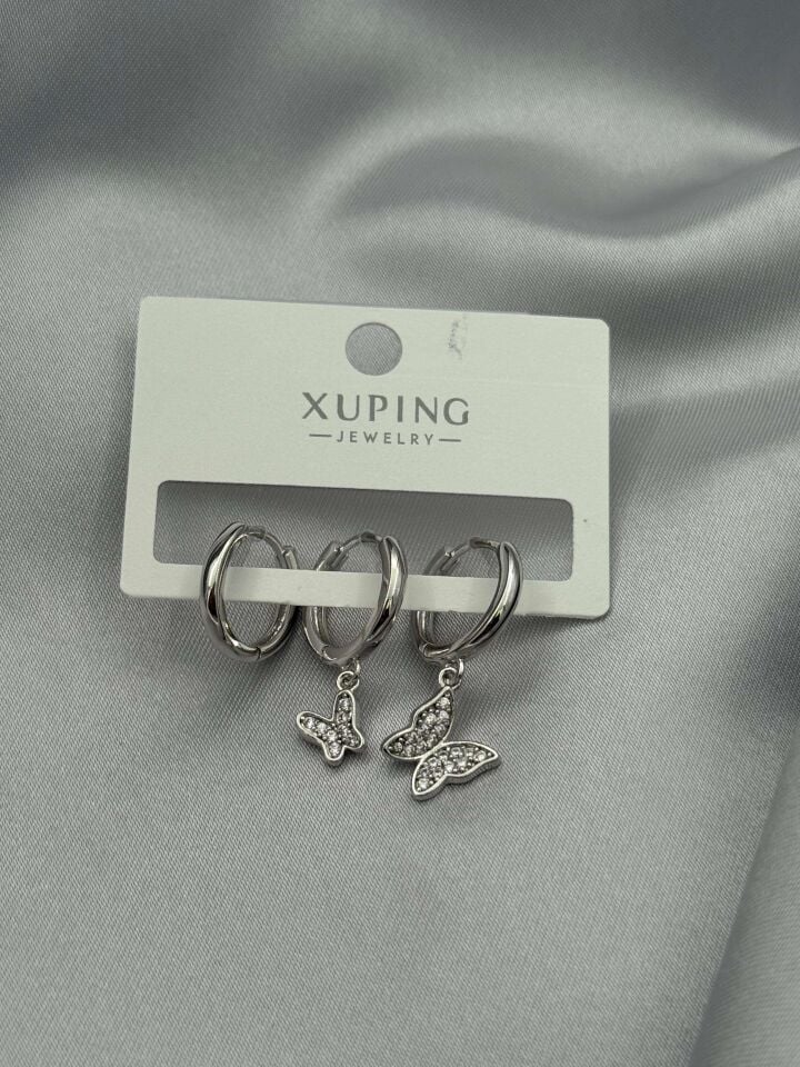 XUPING 3'lü Küpe // K-XU-1608