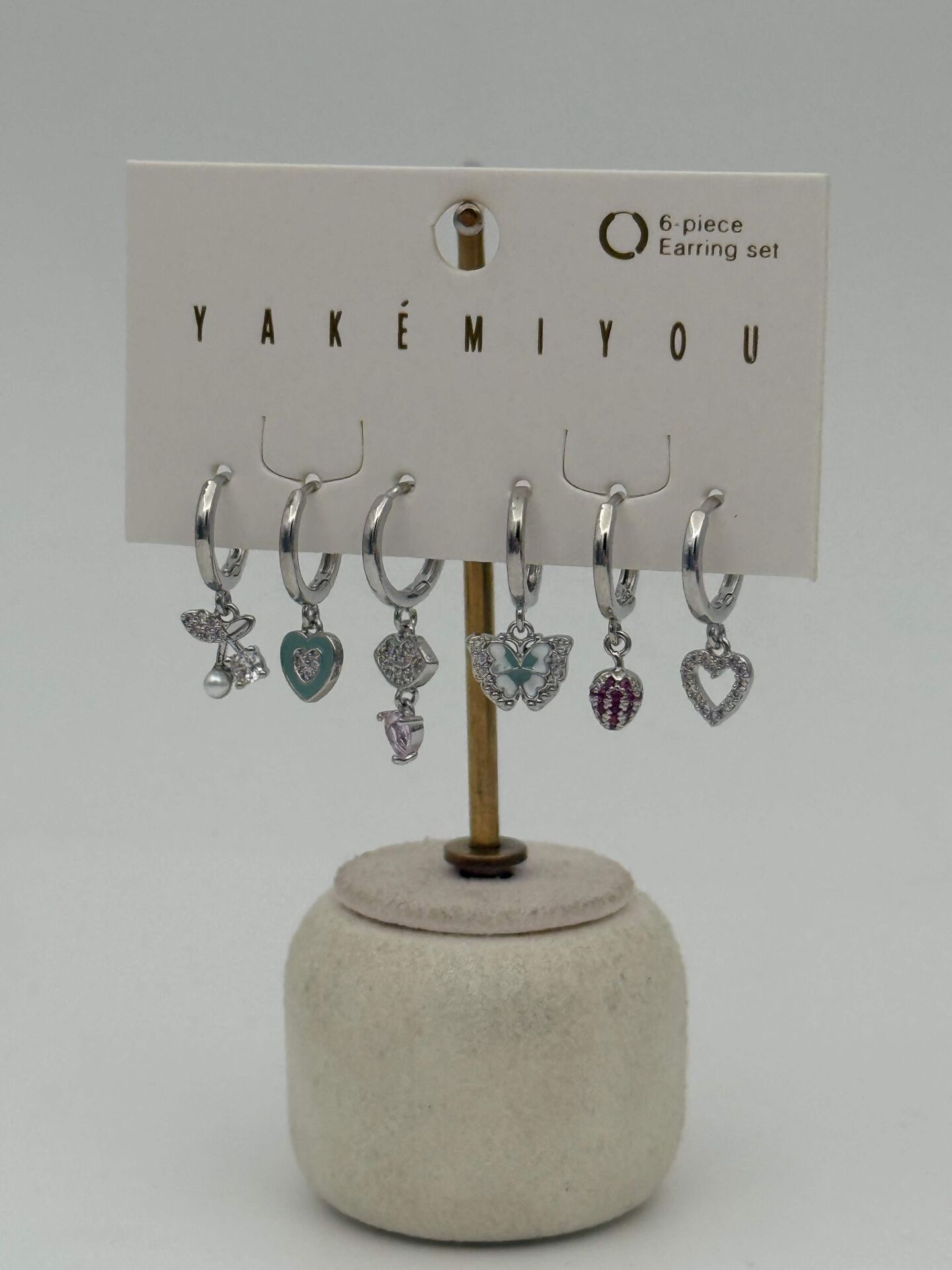 YAKEMIYOU 6'lı Set Küpe // ITHAL-3653