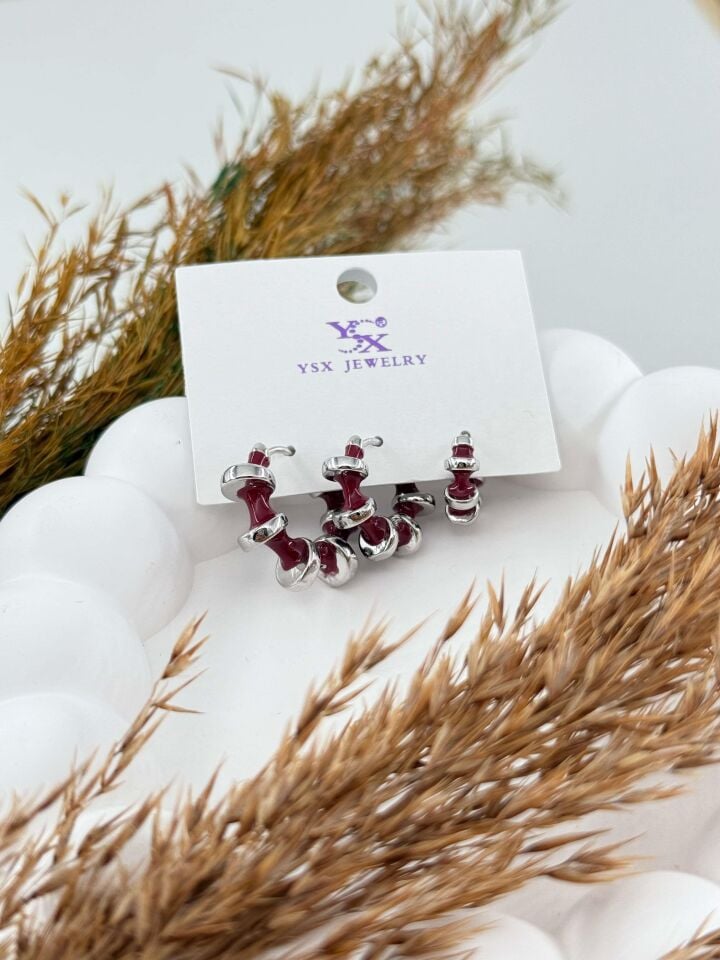 YSX 3'lü Set Küpe // ITHAL-2844