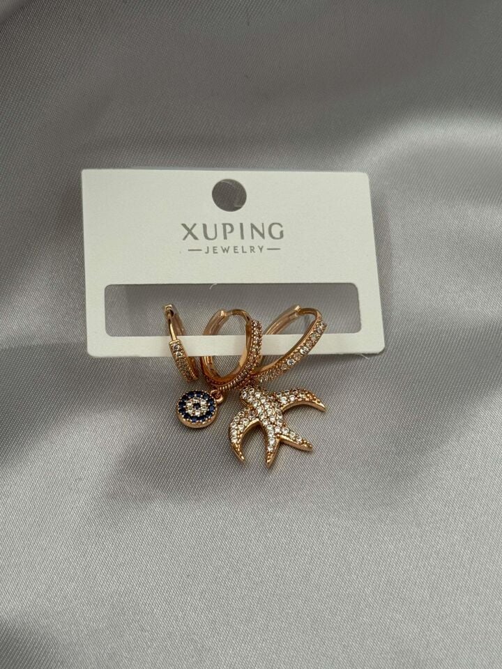 XUPING 3'lü Küpe // K-XU-1629
