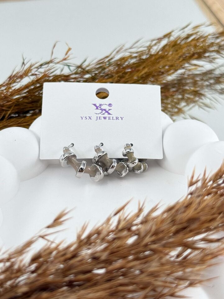 YSX 3'lü Set Küpe // ITHAL-2856