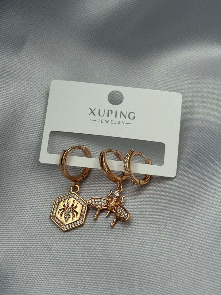 XUPING 3'lü Küpe // K-XU-1641