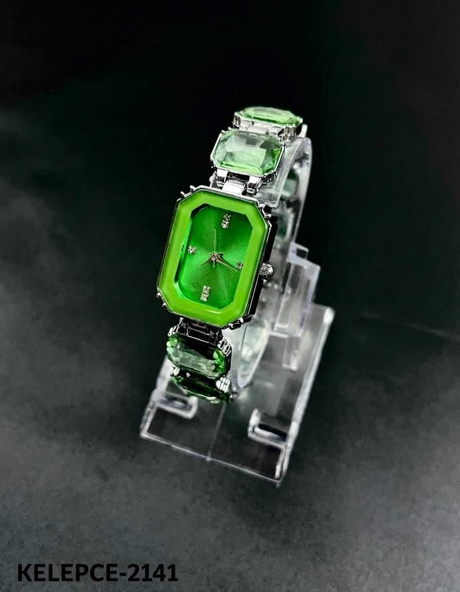 Çelik Marka Model Renkli Taşlı Saat Bileklik// KELEPCE-2141