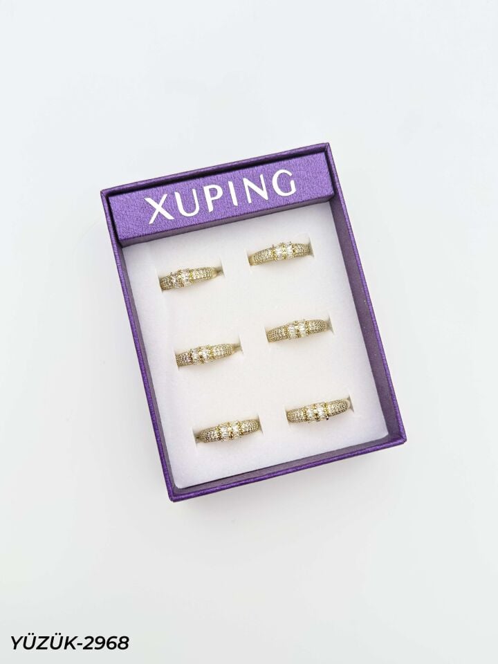 14K XUPING Yüzük 6'lı Paket (No:7,8,9) // YÜZÜK-2968