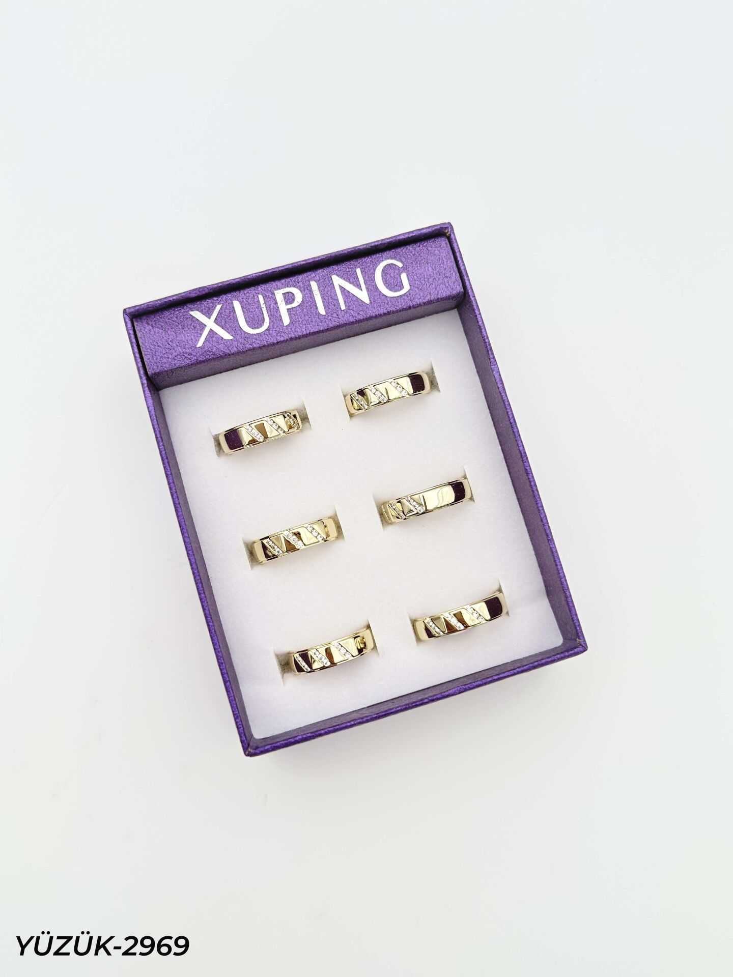 14K XUPING Yüzük 6'lı Paket (No:7,8,9) // YÜZÜK-2969