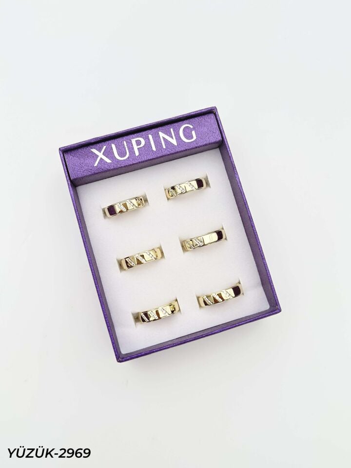 14K XUPING Yüzük 6'lı Paket (No:7,8,9) // YÜZÜK-2969