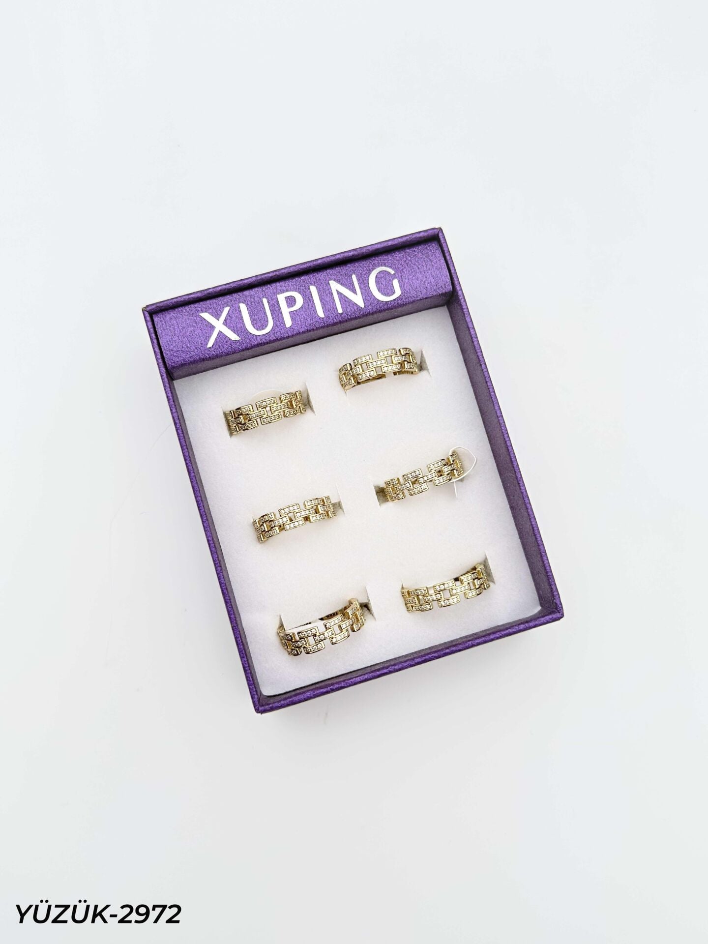 14K XUPING Yüzük 6'lı Paket (No:7,8,9) // YÜZÜK-2972