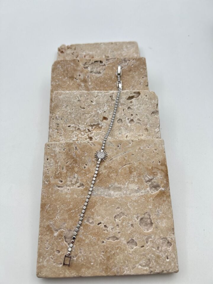 Çelik Ezme Modelli Su Yolu Bileklik // BILEK-6302