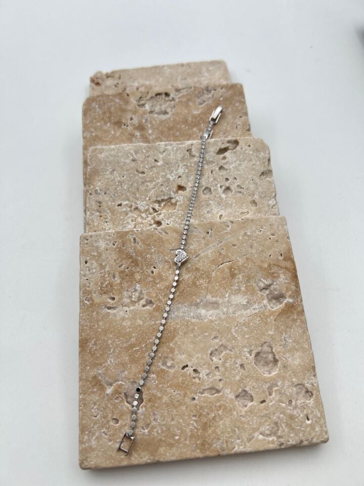 Çelik Ezme Modelli Su Yolu Bileklik // BILEK-6304