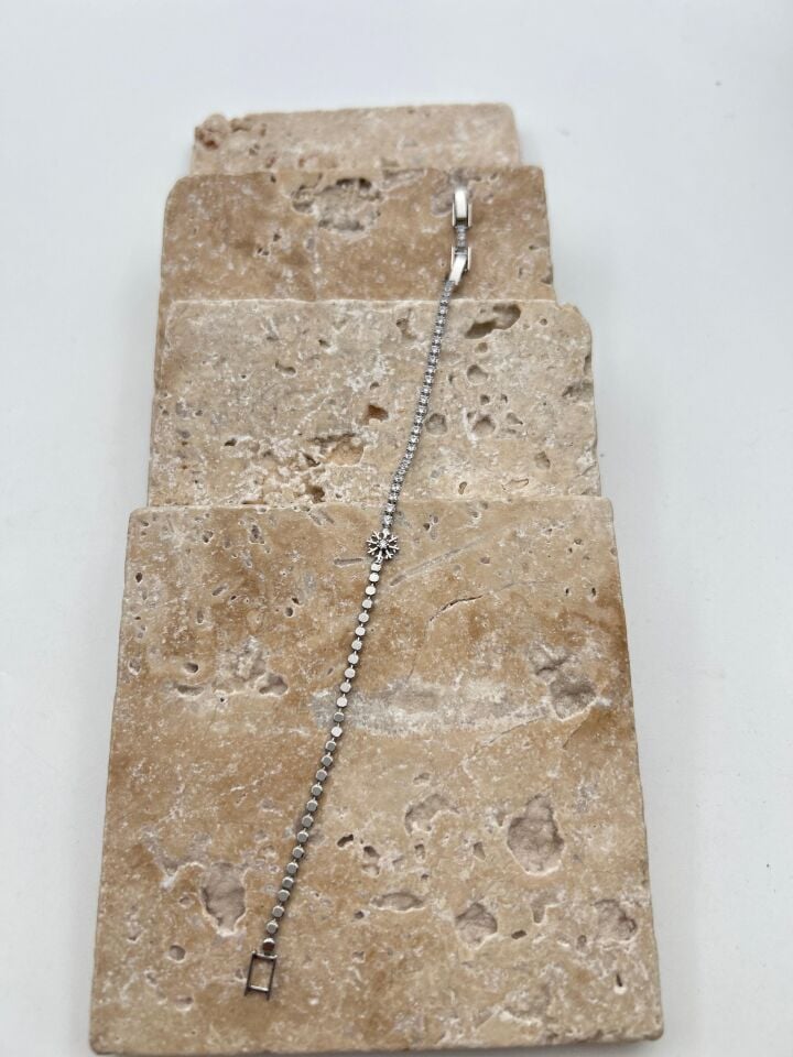 Çelik Ezme Modelli Su Yolu Bileklik // BILEK-6305