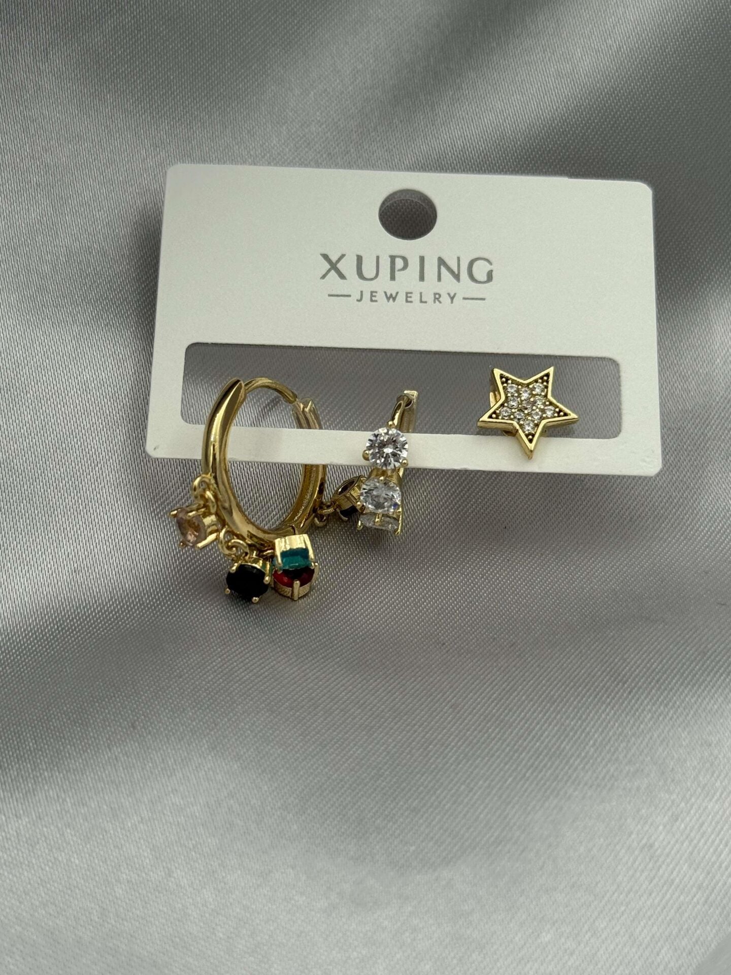 XUPING 3'lü Küpe // K-XU-1666