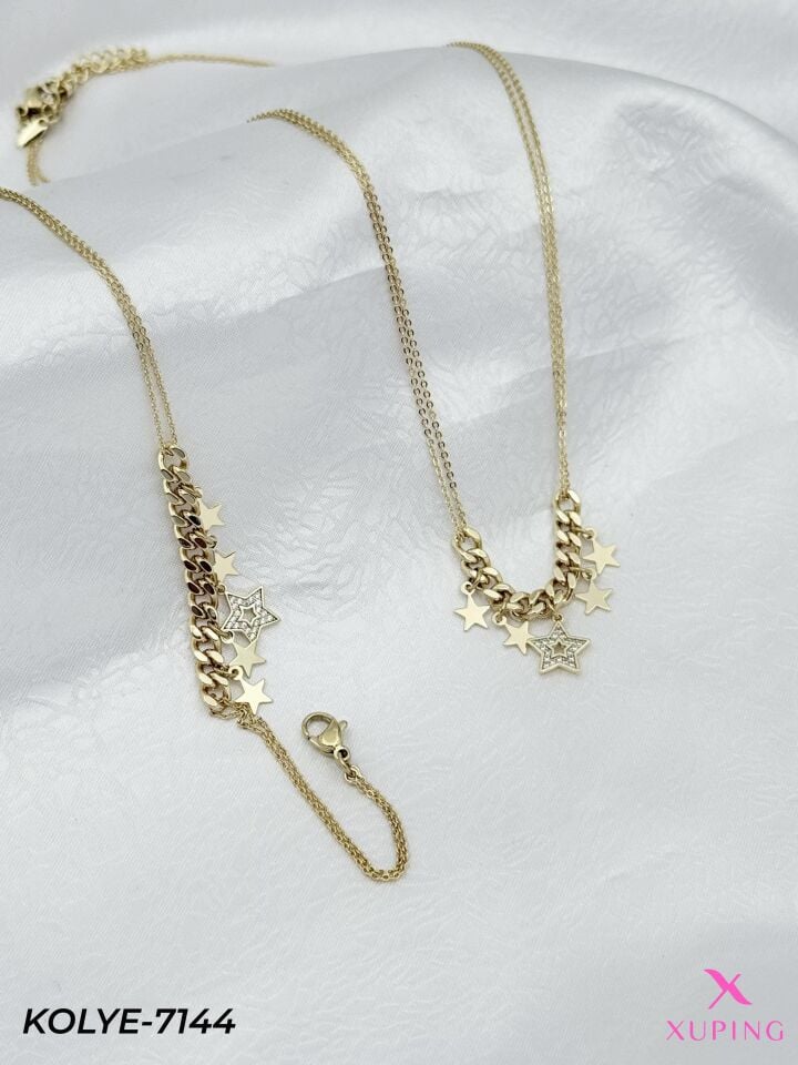 XUPING Kolye Bileklik Set // KOLYE-7144