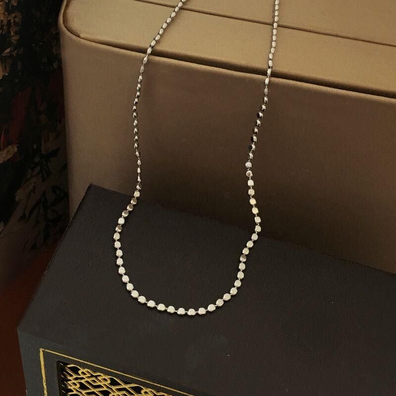 Çelik Ezme Zincir Sılver 75cm // KOLYE-4069