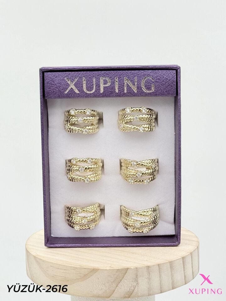 XUPING Yüzük (No:6,7,8) Yüzük (6'lı satılmaktadır) // YÜZÜK-2616