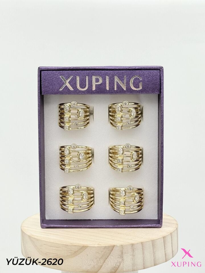 XUPING Yüzük (No:6,7,8) Yüzük (6'lı satılmaktadır) // YÜZÜK-2620