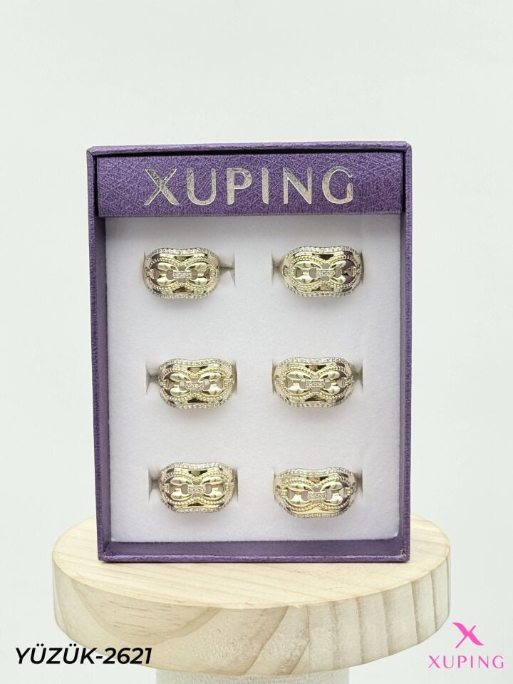 XUPING Yüzük (No:6,7,8) Yüzük (6'lı satılmaktadır) // YÜZÜK-2621