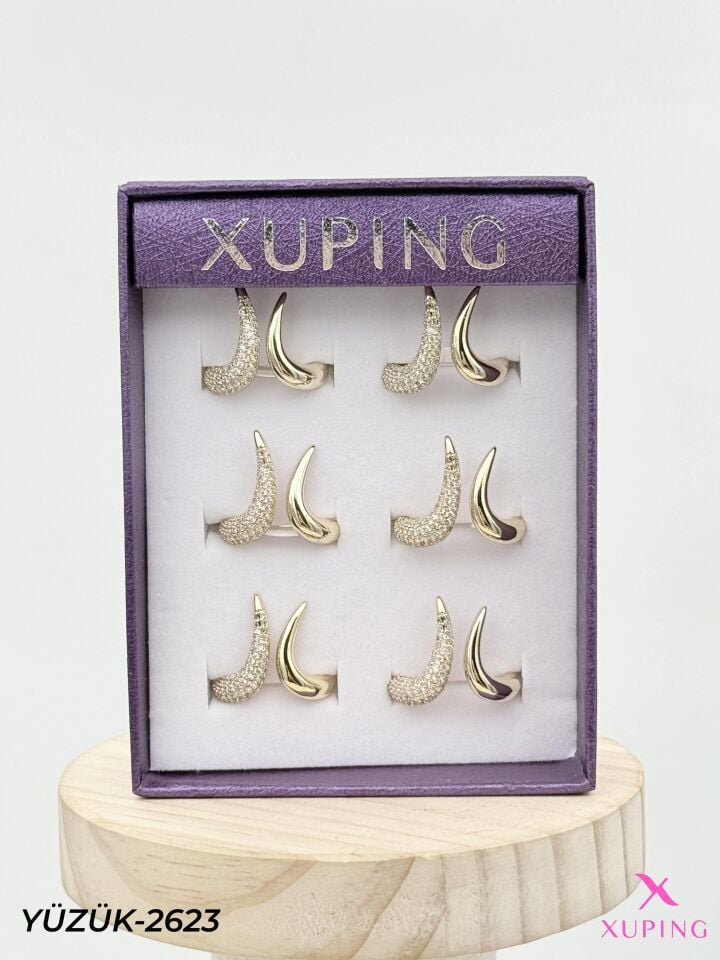 XUPING Yüzük (No:6,7,8) Yüzük (6'lı satılmaktadır) // YÜZÜK-2623