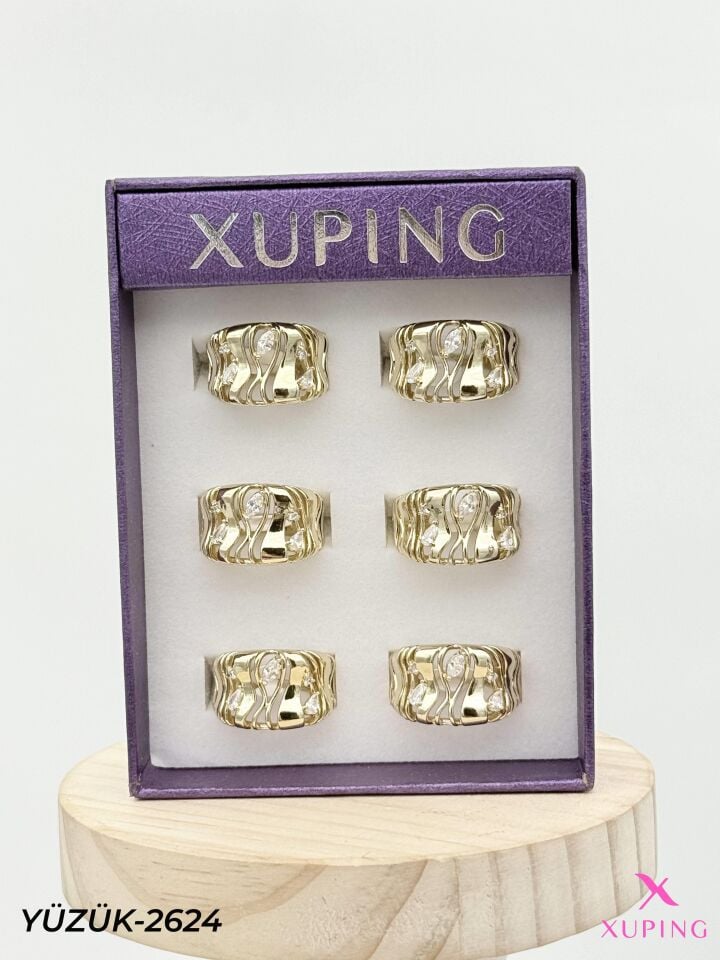 XUPING Yüzük (No:6,7,8) Yüzük (6'lı satılmaktadır) // YÜZÜK-2624