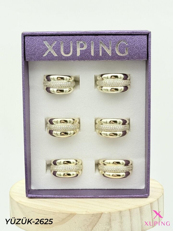 XUPING Yüzük (No:6,7,8) Yüzük (6'lı satılmaktadır) // YÜZÜK-2625