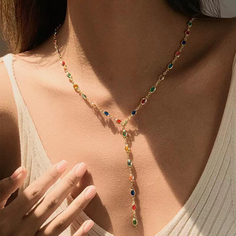 VIP Y Model Kolye Gold Renk // KOLYE-5511