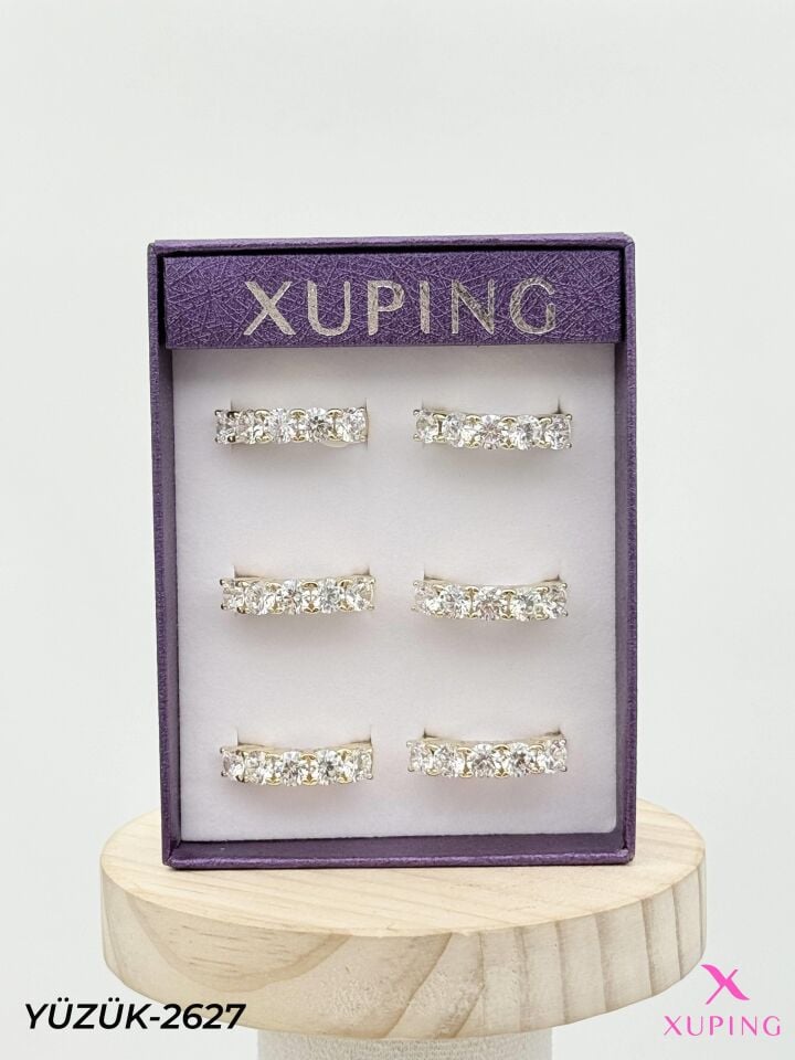 XUPING Yüzük (No:6,7,8) Yüzük (6'lı satılmaktadır) // YÜZÜK-2627